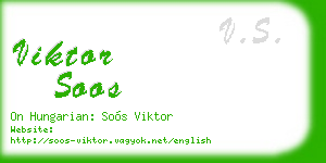 viktor soos business card